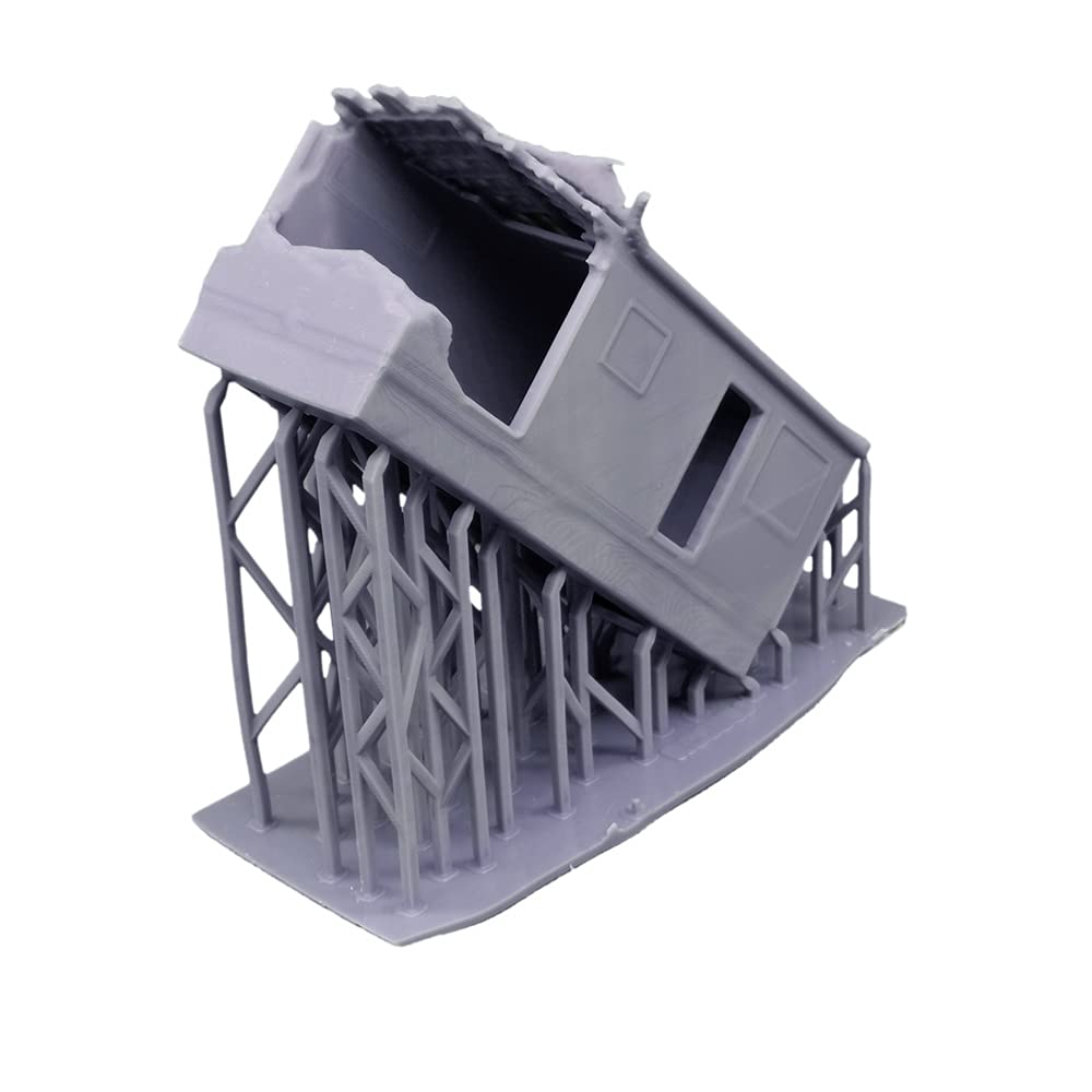 Tente Abandonnée Pour Paysage Ferroviaire Modèle H0 1:87 Outland Models - Résine Non Peinte