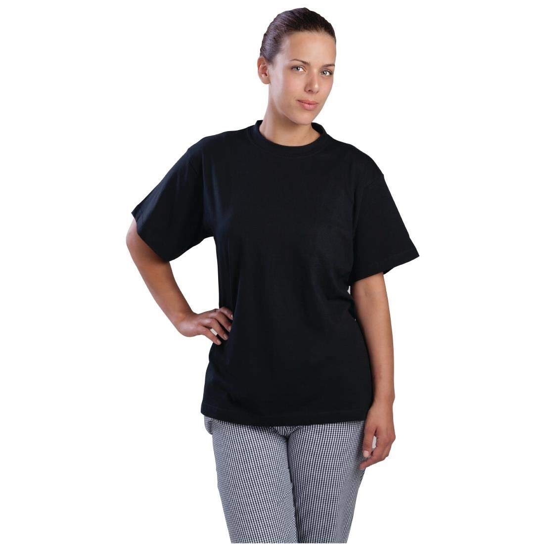 Nisbets Men's Black Essentials T-Shirts Small