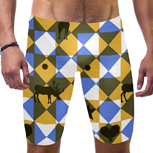 Short de bain pour homme XXXL : enfin un maillot à carreaux jaune confortable et stylé