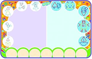 AquaDoodle Shape & Create Large Water Doodle Mat, Official TOMY No Mess Colouring & Drawing Water Play Mat, Suitable for Toddlers and Children From 18 Months+