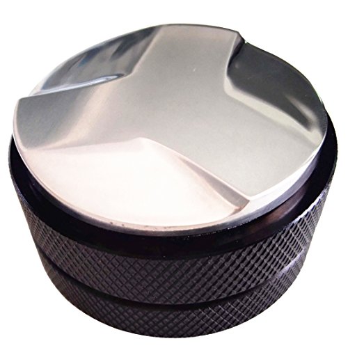 Nuevo 3 trébol de la hoja base Palm tampers café nivelador de macarons Tamper Proof para Espresso café motivos – 58 mm negro - Imagen 3