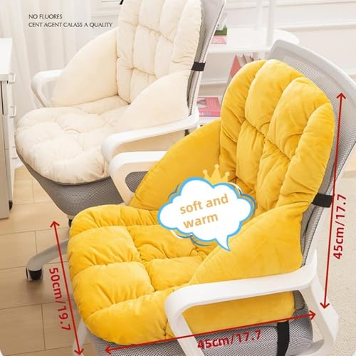 Cojín para Silla de Oficina Inteligente, Antideslizante, para aliviar el Dolor de Espalda, con Lazos para Mayor Comodidad, Soporte ergonómico para la