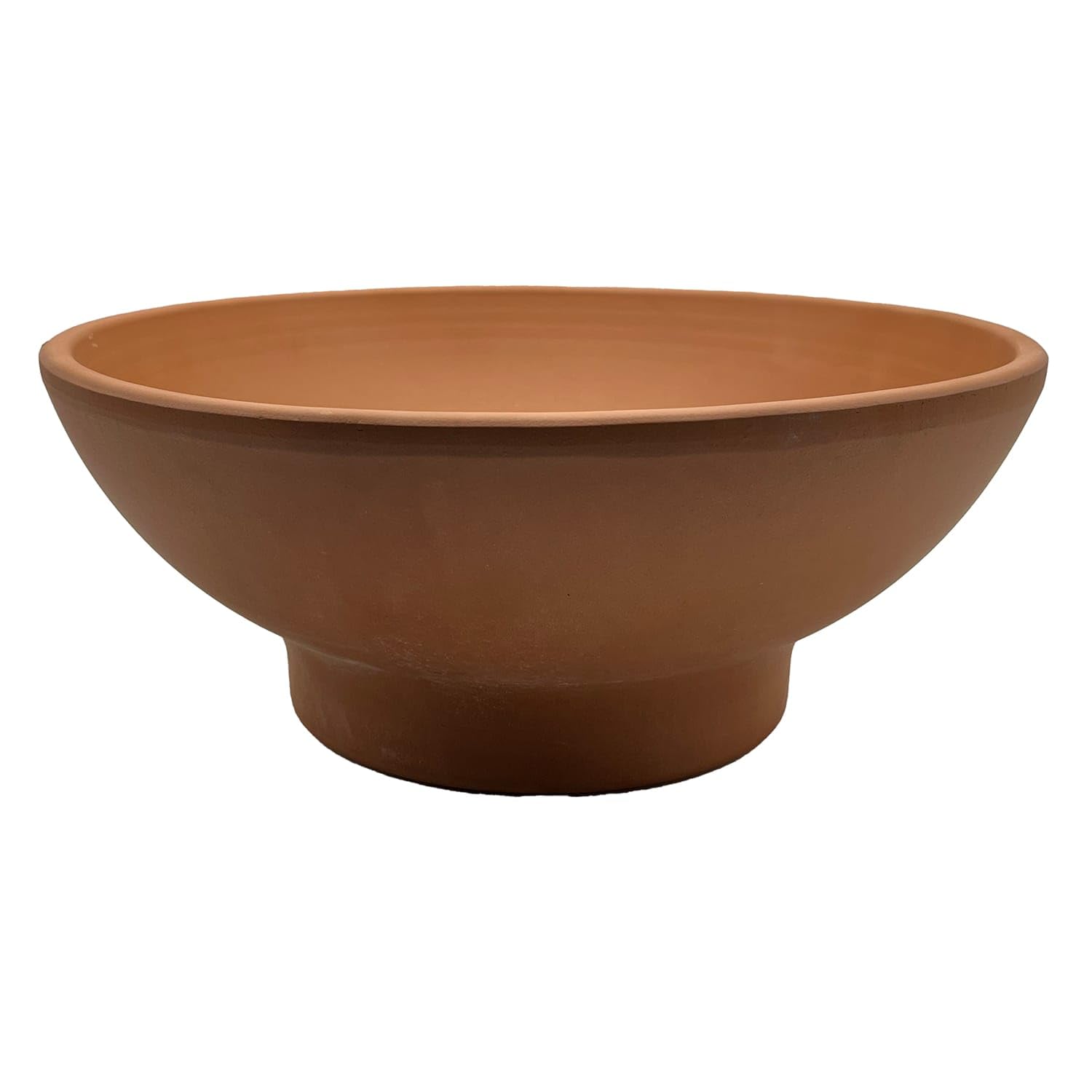 Generico Vaso Ciotola in Terracotta 52x19 cm – Vaso Artigianale Basso per Piante, Bonsai o Composizioni – Fatto a Mano in Italia – Ideale per Esterni e Interni