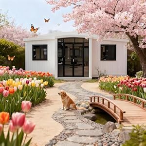 Customizable Modern Prefab Tiny Home 20FT Expandable Modular Container House with 2 Bedroom and Bath Space-Saving Portable Tiny House for Minimalist Lifestyle or Home Office