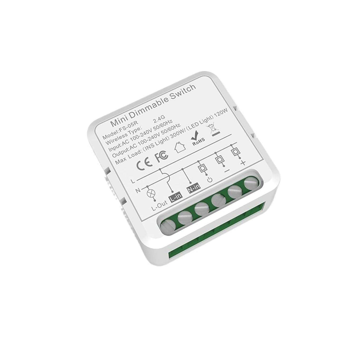 Smart dimmer Switch Module Supports 2-Way Control dimmable Smart Switch AC100-240V 50/60Hz