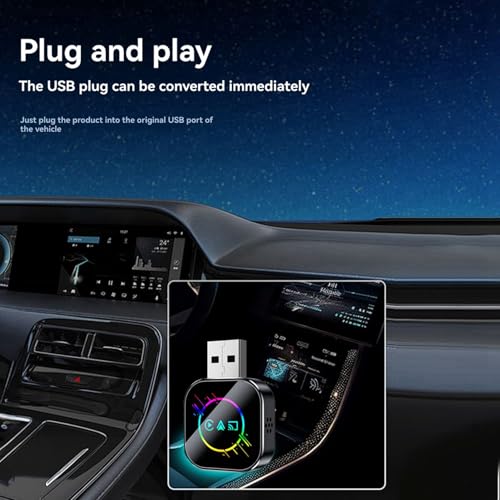 Adaptateur USB Carplay anti-déconnexion pour réplication d'écran Android Auto et Mirror Link - 3
