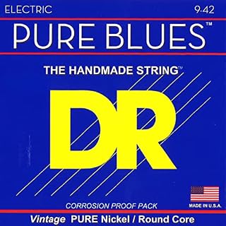 DR String PHR-9 Pure Blues Jeu de cordes pour guitare electrique - Les Beatles, Paul McCartney, John Lennon, RIngo Starr, George Harrison