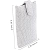 Zercart Mini sac à main de soirée avec strass étincelants – Sac à bandoulière pour téléphone portable, cocktail, mariage, fiançailles, sac à bandoulière en maille métallique pour bal de fin d'année, #1