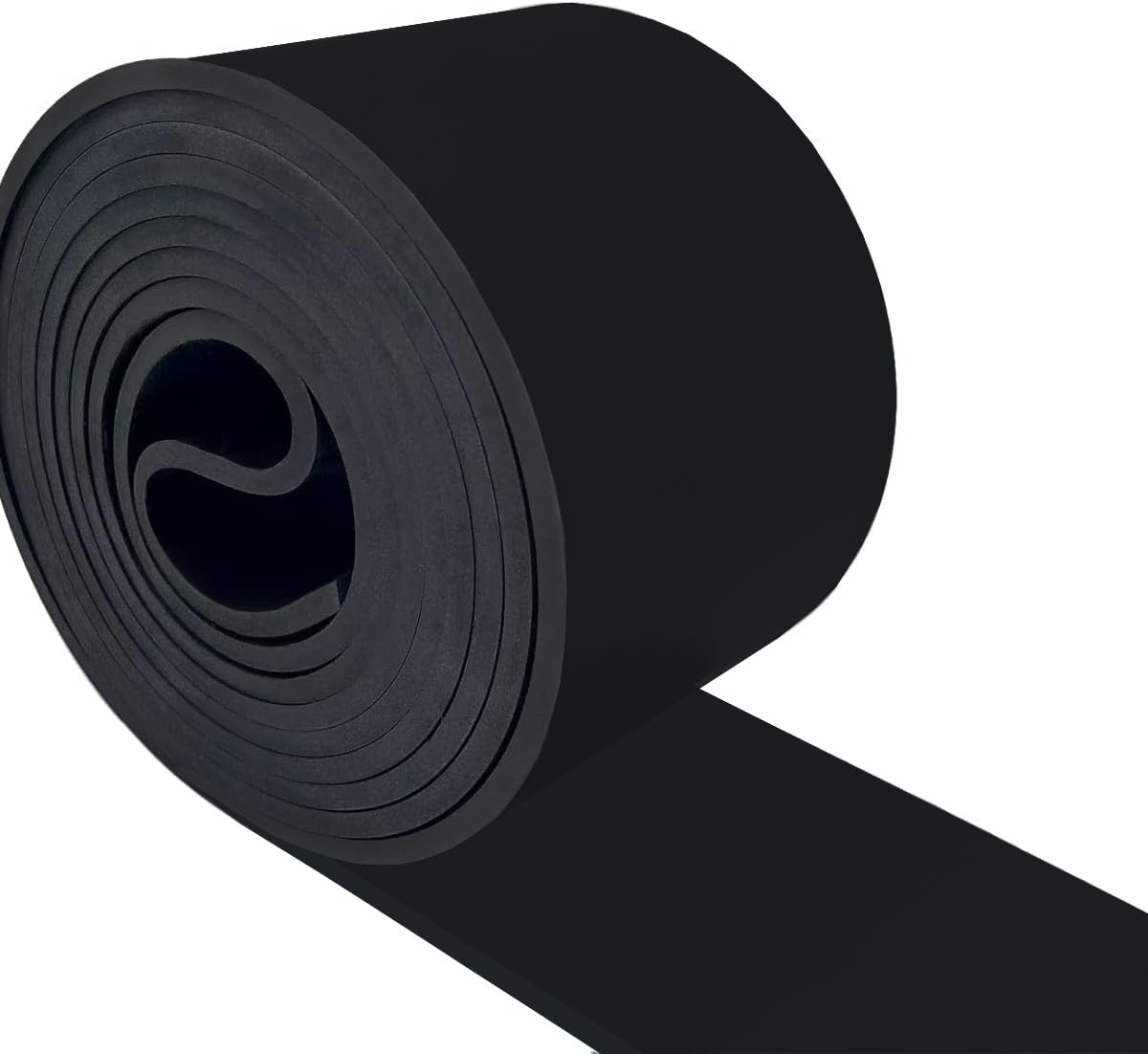 Bande de Caoutchouc Bande Néoprene 120 mm x 5 mm x 3 m -Jplaque Caoutchouc, Antidérapant, Anti-Vibrations | Idéal pour Bricolage, Étanchéité & Revêtement