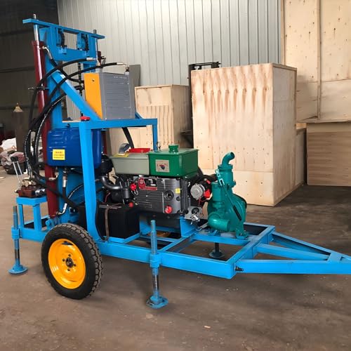 Efficient Mobile Hydraulic Water Well Drill Rig 100m 120m