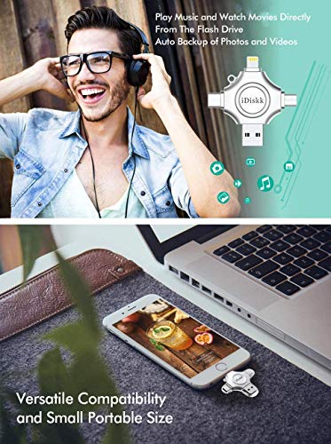 iDiskk 512 GB MFI zertifizierter Fotospeicher für iPhone USB-Stick für USB-C iPad Android Samsung USB für iPhone 14/13… – Bild 7