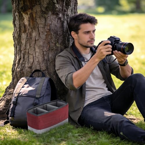 Bolsa impermeable para cámara DSLR Koolertron con insertos ajustables miniatura 3