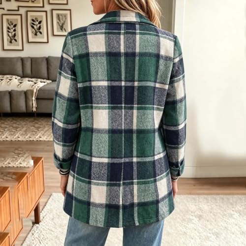 Flannel Jacket Women Shacket Plaid Long Sleeve Casual Fall Outfits 2026 — view 4