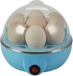 Cozedor Elétrico de Ovos 220 V - Panela a Vapor para Cozimento Rápido e Saudável (Azul)