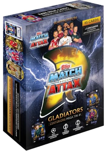 Image of Topps UCC Match Attax 2025 /26 Trading & Collectible Card Game (Mega Tin 1 - CENTURIONS)
