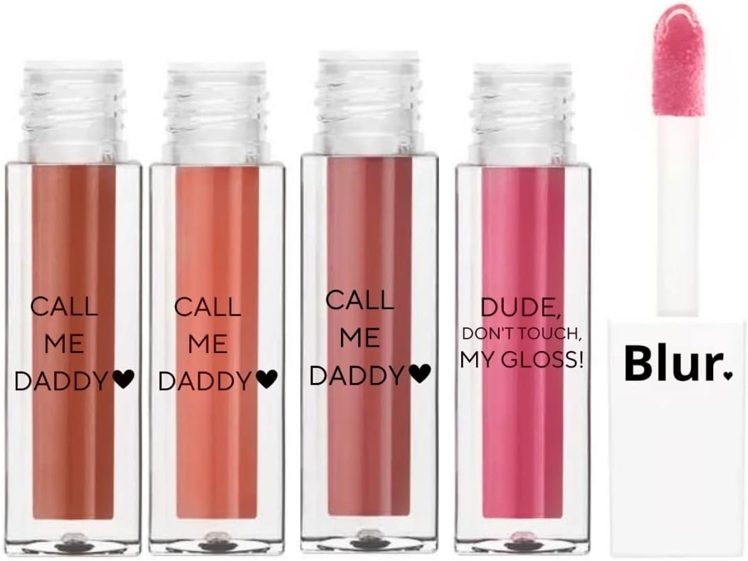 Blur 3 Liquid Lipsticks 'Call Me Daddy' + 'Dude Don't Touch My Gloss' | 4 Lipsticks Mate Finish
