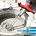 Zoihanx Double-Paddle Electric Cement Mixer,2500W Handheld Electric Concrete Mixer with 6 Adjustable Speed,Portable Mud Mixer for Mortar, Paint, Grout, Plaster, Thinset, Fodder Stirring Tool