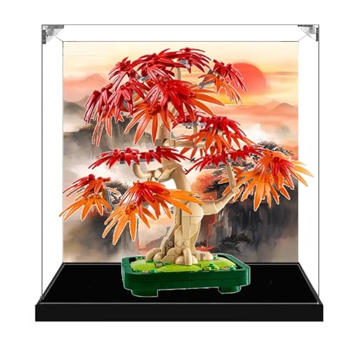 Acrylic Display Case for Lego 10348 Red Maple Tree Bonsai Model, Dustproof Transparent Display Case...