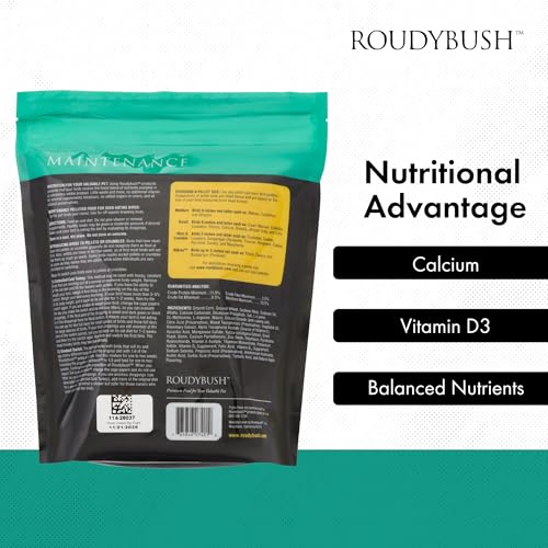 RoudyBush Daily Maintenance Food for Birds - Scientifically Formulated Bird Feed - Bird Food Pellets w/Corn, Wheat, Soy & More - Nutritious & Healthy Feed for Birds (Mini, 44oz) - Image 6