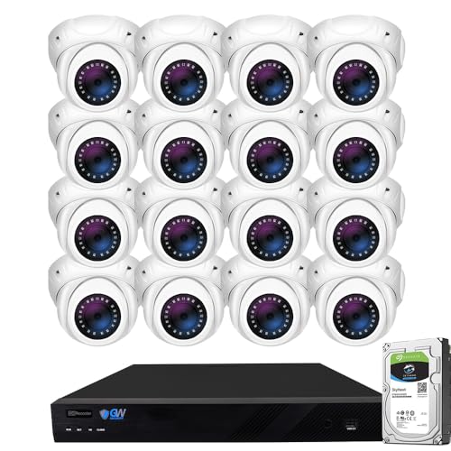 GW Security 16 Channel 4K NVR 5MP PoE IP Surveillance