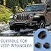 DACIRTY 3 PCS Rear Tailgate Plug, Abrasion Resistant Scratch Resistant Toughness Rubber Plug Kit, Replacement Modification Repair Accessories, Compatible for Jeep Wrangler (Black)