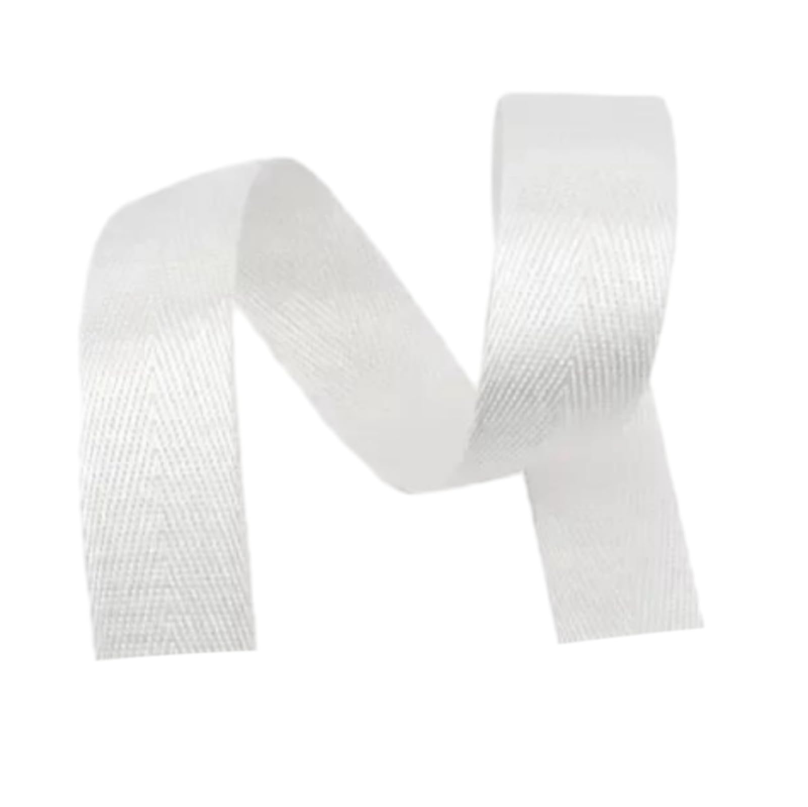 Cinta de Nailon de 45 Metros, 20-38 mm, 1 mm de Grosor, para Correas de Bolsos, Cintas de Mochila, bieses y Costura DIY.,Blanco,32 mm