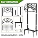 Gayuteay Upgraded Garden Water Hose Holder - Holds Upto 150 Feet, Heavy-Duty Freestanding Metal Stand, Detachable Hose Hanger Storage Rack for Outside Yard Lawn