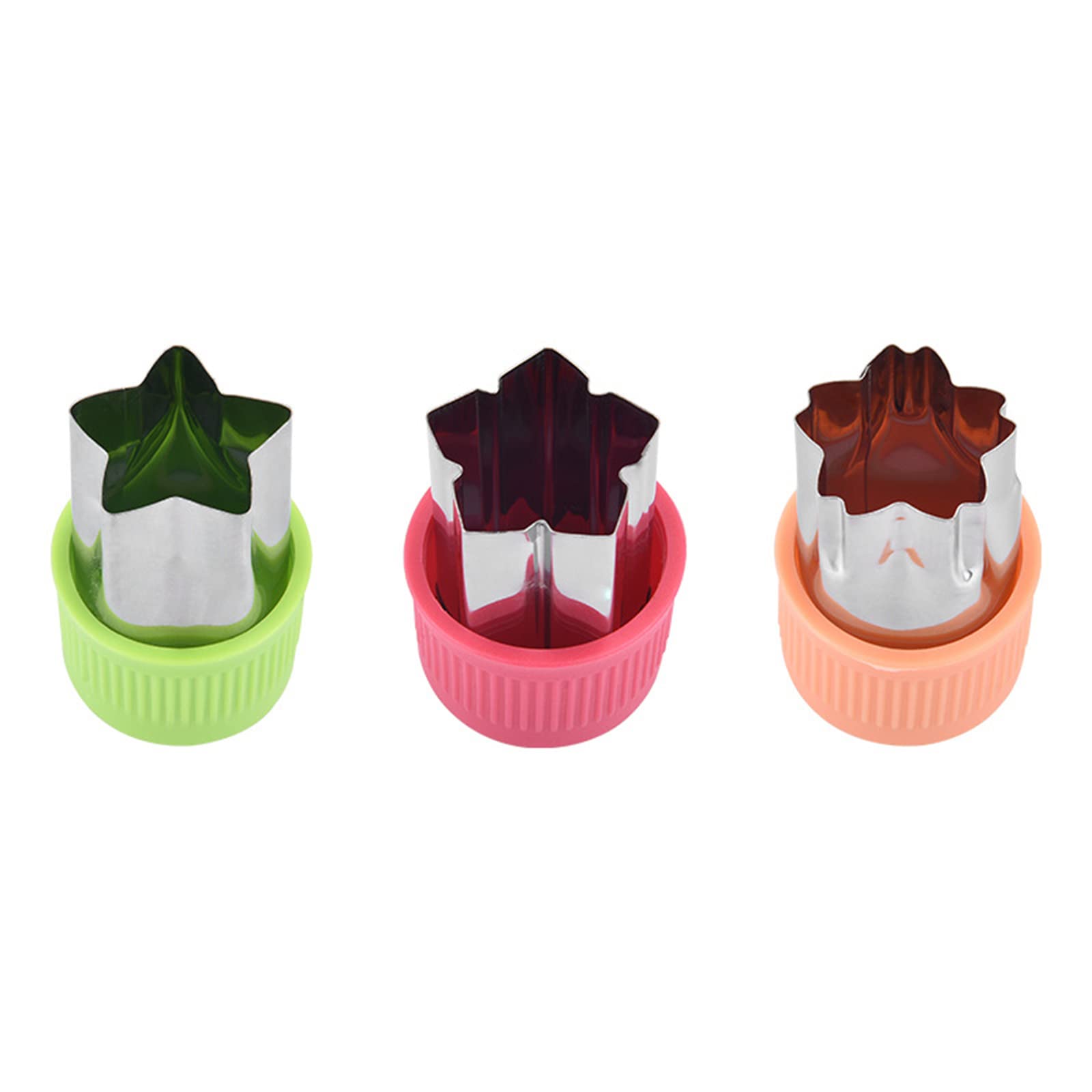 yanwuwa 3 Pack Cookie Cutter Biscuit Molds 3D Cookie Fondant Stainless Steel Tool Baking Molds Stainless Steel