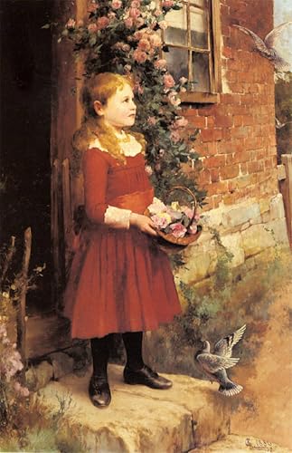Impression sur toile la plus jeune fille de Js Gabriel par Alfred Glendening tableau déco