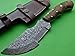 Poshland Knives TRH-001, Custom Handmade Damascus Steel Tracker Knife - Exotic Wood Handle