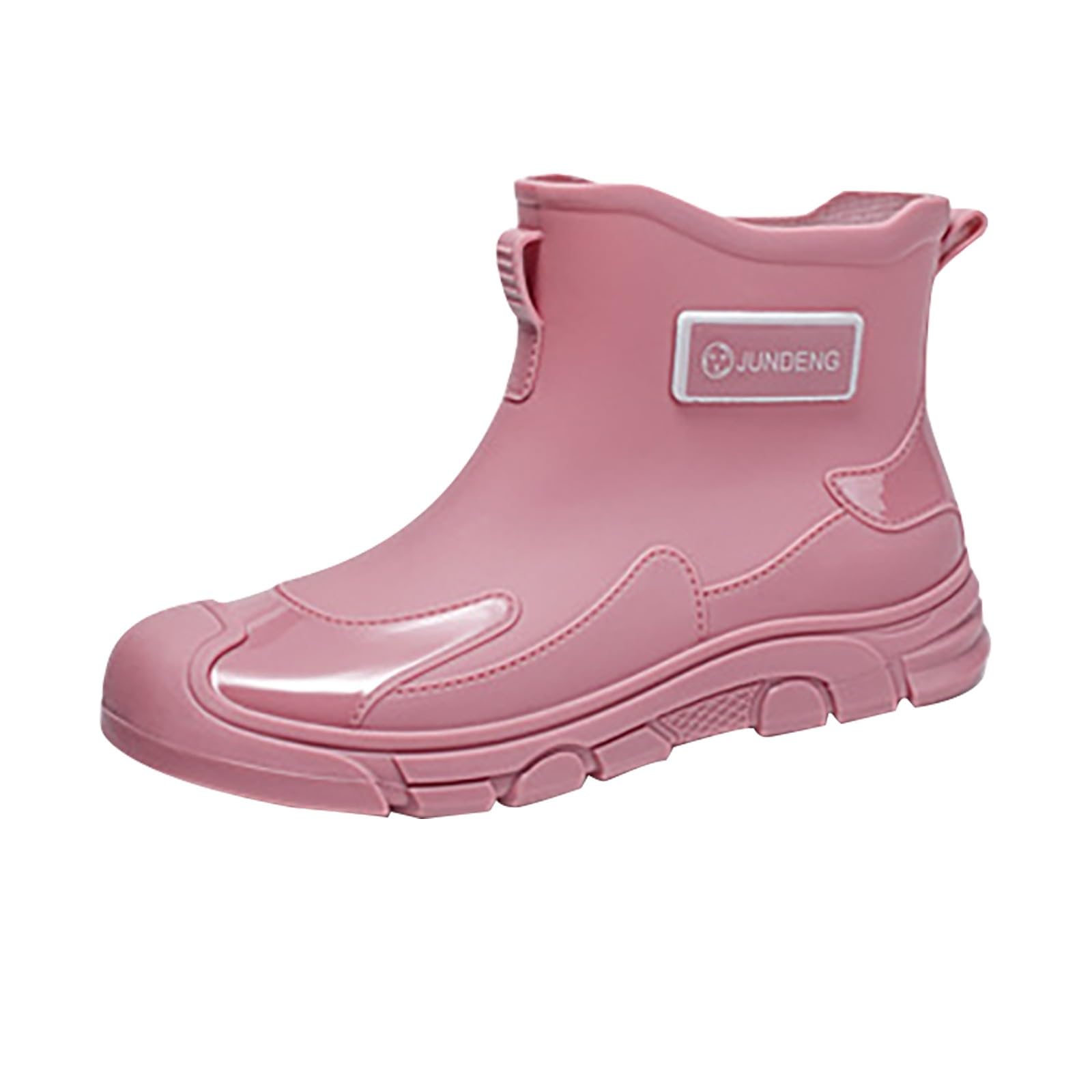 Botas de goma cortas para mujer, hombre, botas de lluvia, botas de agua, botines de jardín, botines impermeables, botas de lluvia, antideslizantes, de goma, botas de goma