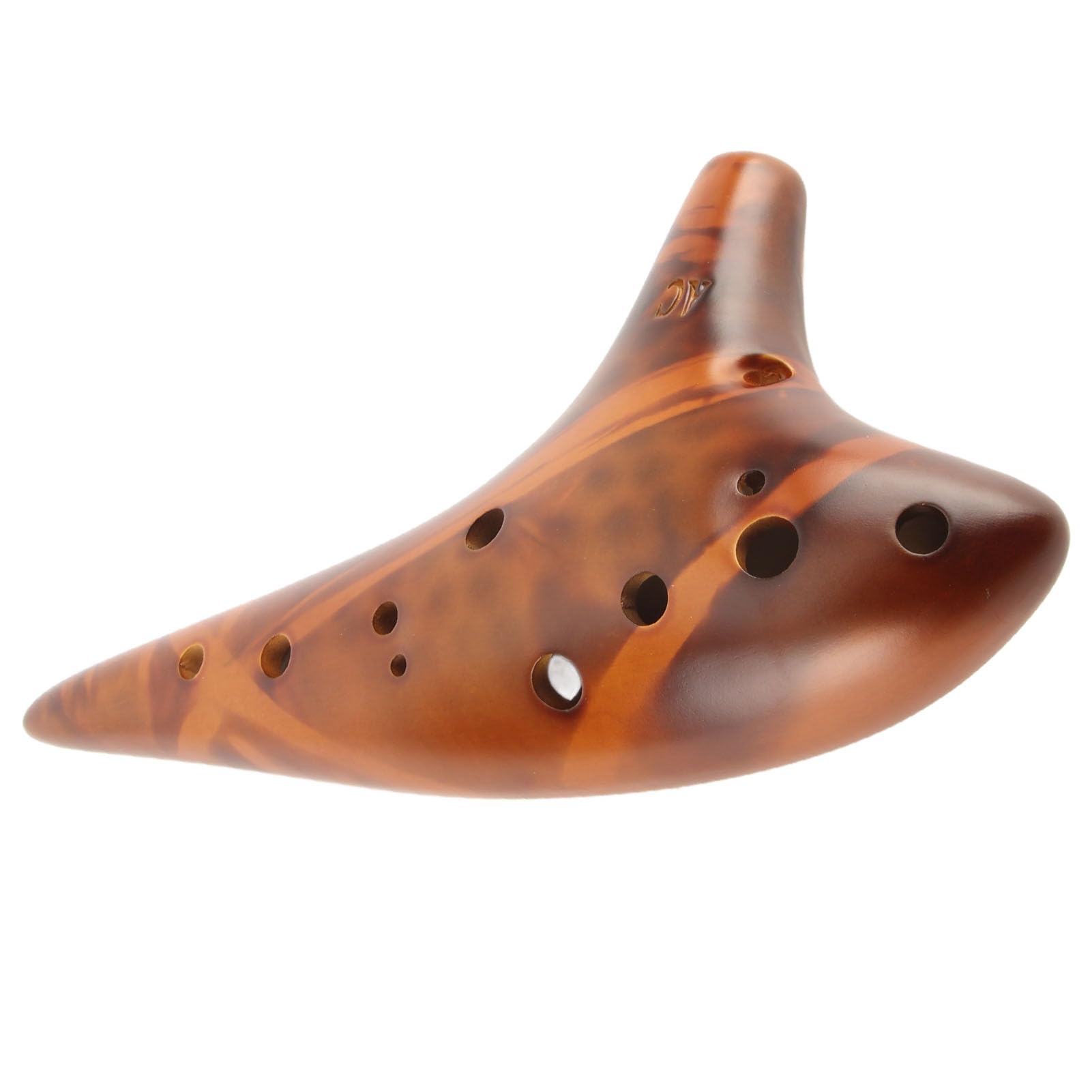 Pongnas Okarina, 12-Loch-Alt-C-Flöte, Blasinstrument für – Klangvolles und Leicht zu Erlernendes Musikspielzeug, Geschenk