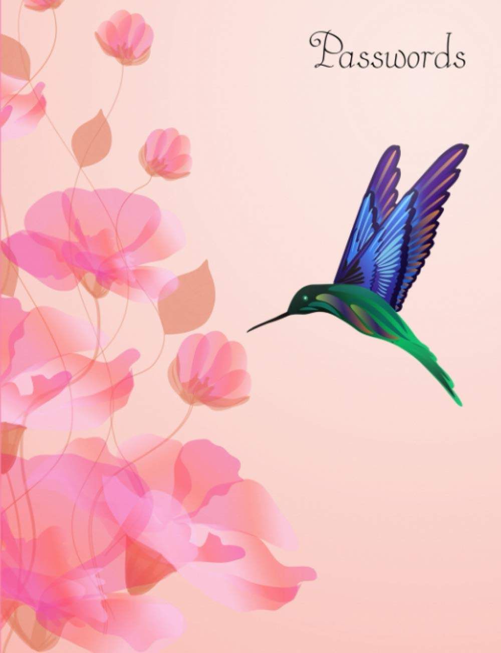 Password Book: Graceful Hummingbirds 7.5x9.7
