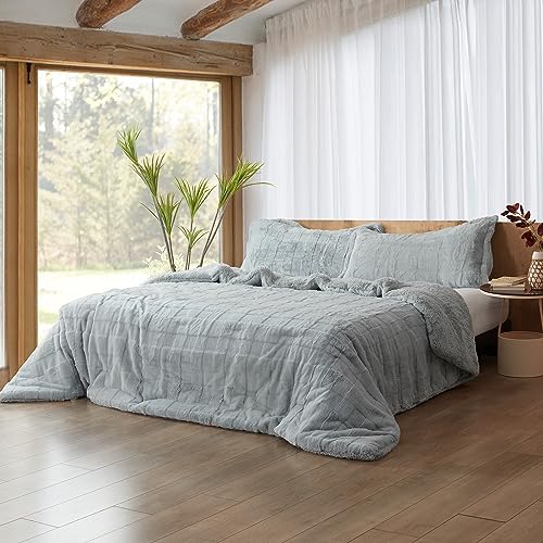 Byourbed Cut n Sew Chunky Bunny - Coma Inducer® Oversized King Comforter - Gray Pistachio