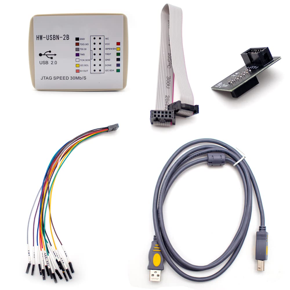 Toplionace Lattice Downloader Programmatore ad Alta Velocità, Simulatore FPGA HW-USBN-2B Ispdown Burner 30 Mb/s I2C Masterizzazione 2 Canali