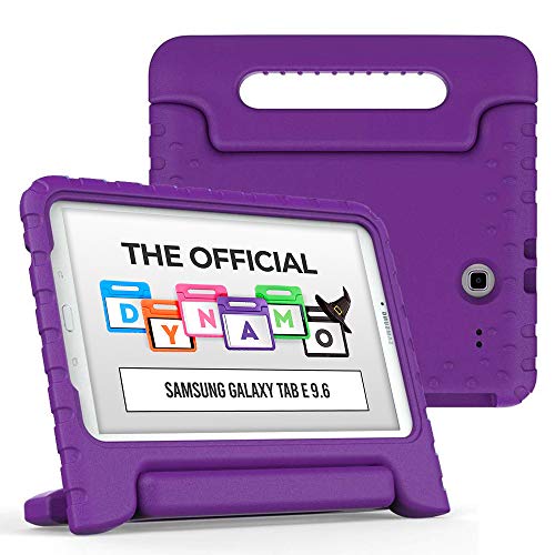 Cooper Dynamo [Rugged Kids Case] Protective Case for Samsung Tab E 9.6 | Child Proof Cover, Stand, Handle | SM-T560 T561 T562 T563 T565 T567 (Purple)