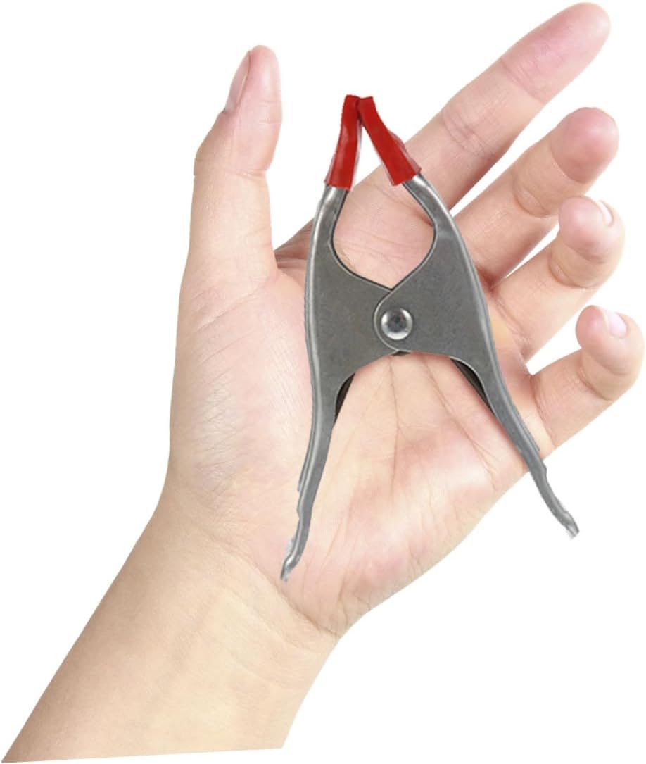 10pcs Thickened A-shaped Carpentry Clamps Heavy-duty Iron Spring Clips Woodworking Clips for Panel Holding and Wood Gluing