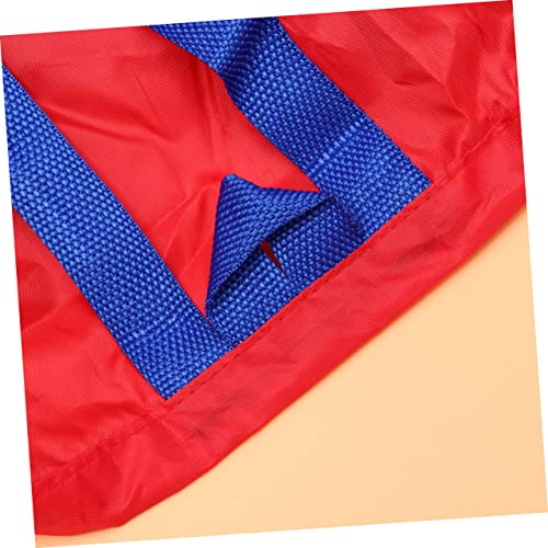 YARNOW 1pc Large Capacity Bag Portable Mesh Storage Bag for Beach Snacks and Books and with Shoulder Strap Red2