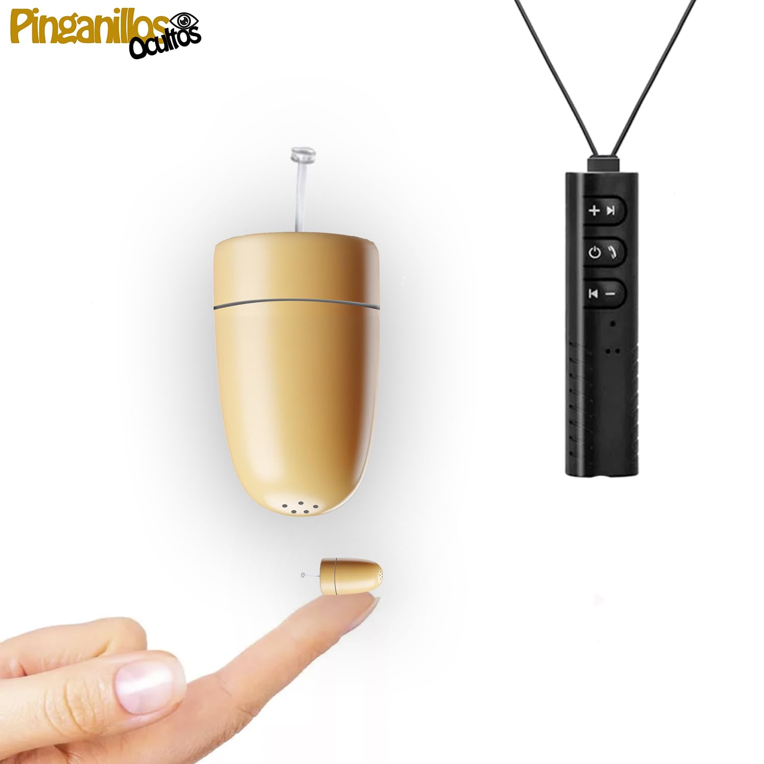 Pinganillo Esami Bluetooth Nascosto V6 - Auricolare Spia Invisibile Senza Fili per Copiare Esami. (Supermini Carne con V6)
