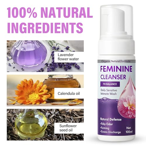 Image of BV Treatment for Women, Prebiotic Cleanser, pH-Balanced Feminine Wash for Bacterial Vaginosis Treatment, Vaginal Dryness Hydration & Odor Control, 100 ml