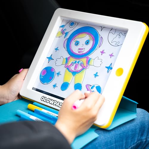 GLOWPAD 3-in-1 Studio tableau effaçable néon pour dessiner dans le noir - 7