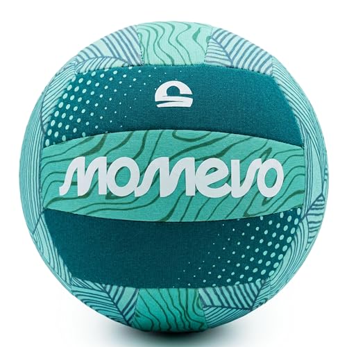 Momevo BeachBuddy Neopren Wasserball für Kinder ab 2 Jahren weicher Kinderball für draußen Jungle Größe 5 (Ø 22 cm)