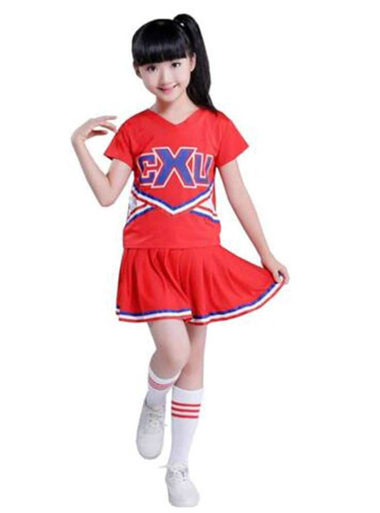 Amazon.co.jp: キッズダンス衣装 男の子 女の子 チアガール 衣装