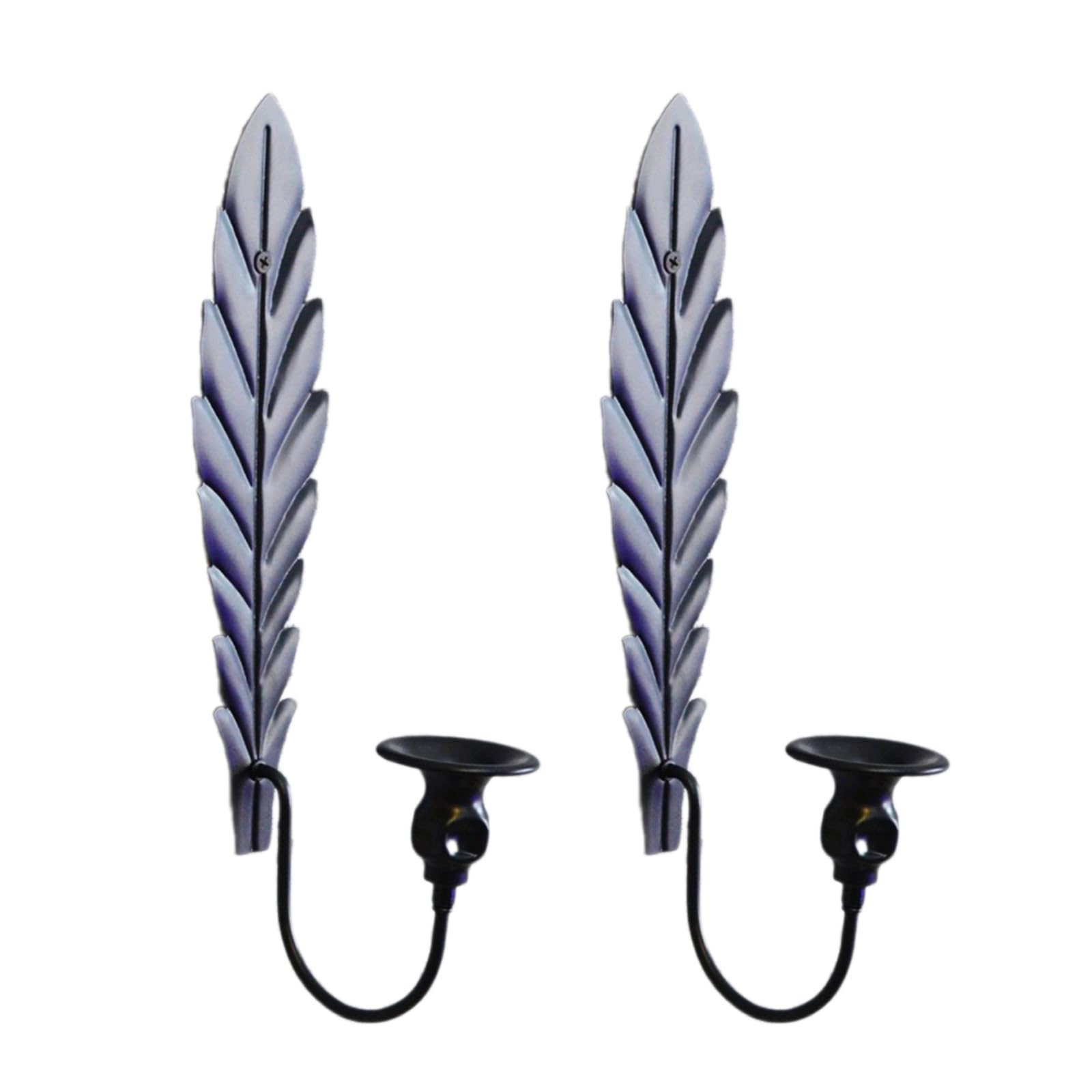 Nucelit Of 2 Wall Holders, Candlestick Pattern Candleholder for Unique Touch Home Decoration Candlestick Holder