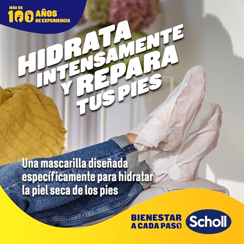 Scholl Cuidado de Pies, Mascarilla de Pies Nutritiva Expert Care, Hidratación Intensa y Duradera, Pack 2 Mascarillas - imagen 2