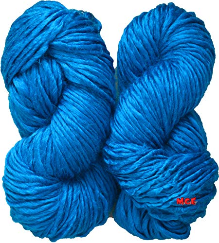 Image of M.G ENTERPRISE Knitting Roving Yarn Medium Thick Wool, Dark Blue 500 gm Best Used with Knitting Needles, Crochet Needles Wool Roving Yarn for Knitting. by M.G ENTERPRISE