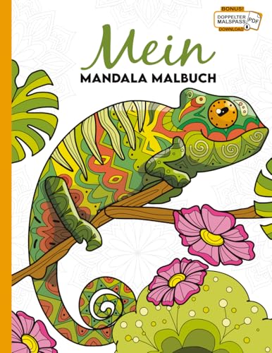 Mein Mandala Malbuch: 50 tierisch tolle Tier-Mandalas für Kinder ab 8 Jahren zum Ausmalen und Entspannen.