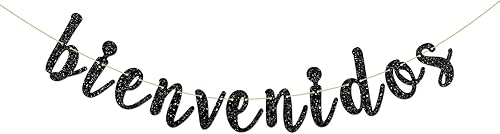 INNORU Cartel de Bienvenidos - Decoración de fiesta mexicana de bienvenida - Cartel español para decoración de fiesta en el hogar - Suministros de