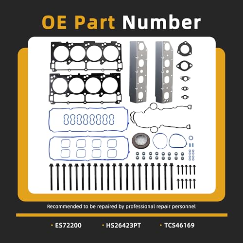 Image of Head Gasket Set with Bolts, 5.7L, for Jeep Commander /Grand Cherokee