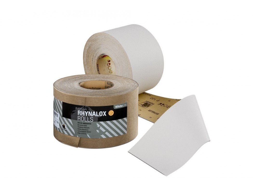 Indasa - Rolo rhynalox blanco line 100x50 p80
